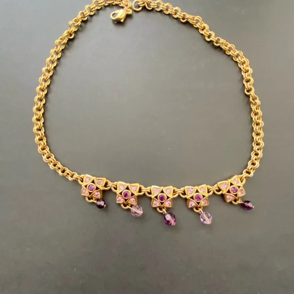 Swarovski Signed  necklace and bracelet set - Picture 11 of 11